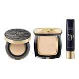 Трехкомпонентный комплект: Черный, блестящий, розовый, крылья, амортизация #701, 14 г + Мини, золотой, веер, пудра #801, 7 г + Защита от солнца, 30 мл