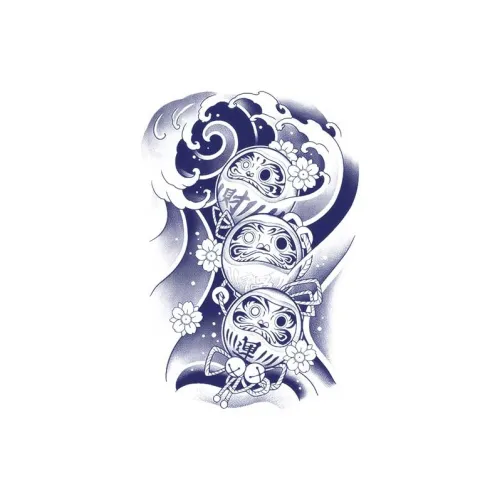 LIEJI Богатство And Благословение и Удача Травяной Татуировочный Наклейка