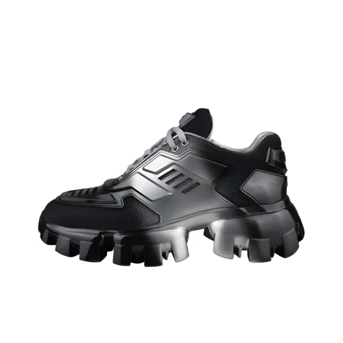 PRADA Cloudbust Thunder Low Топ Повседневная обувь Женская Серебряный Черный