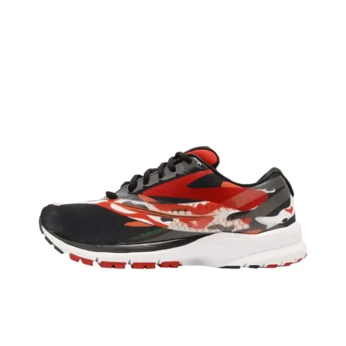 Brooks Launch 4 Беговые кроссовки Женские Черный Красный