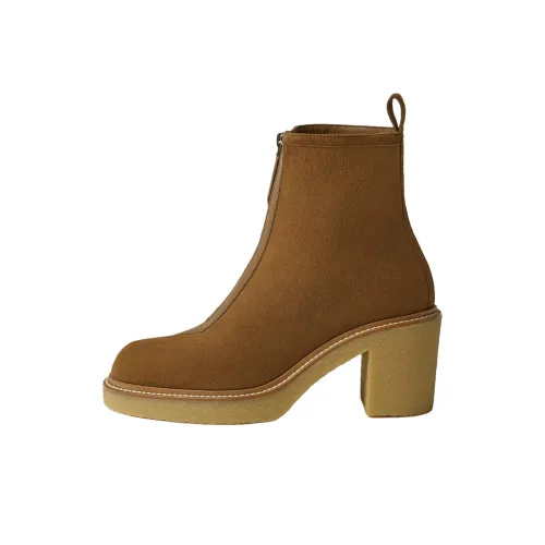 HERMES Jingle Ботильоны 5,5 см Женские Коричневый