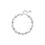 Живой сияющий браслет с четырехлистным клевером