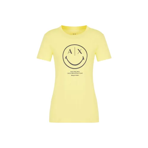 ARMANI EXCHANGEAE x Smileyworld FW22 Стандартная рубашка T Женская Желтая