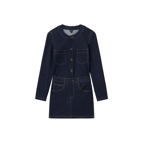 Miss Sixty Длинное платье с длинными рукавами женское