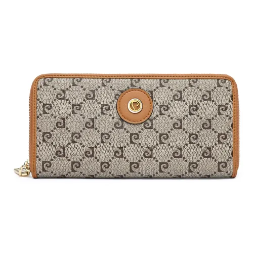 PIERRE CARDIN PVC Поливинилхлорид Клатч Женский Серый Кофейный