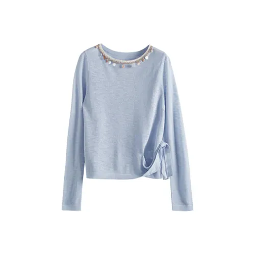 SLLSKY Стекло-синий Женский Трикотаж