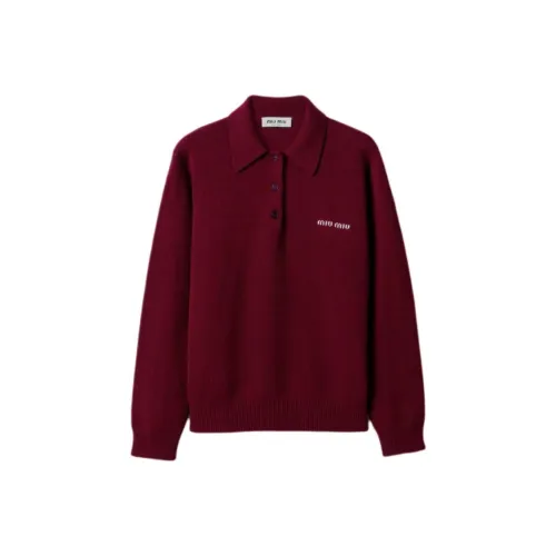 MIU MIU FW25 Фестиваль Циси Коллекция Кашемир Свитер Женские