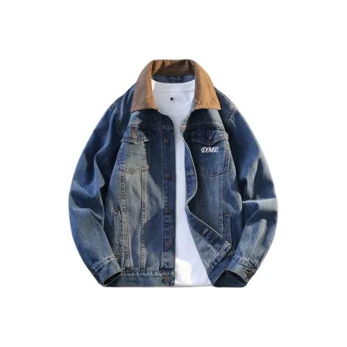 Dme Винтажный синий унисекс джинсовые куртки