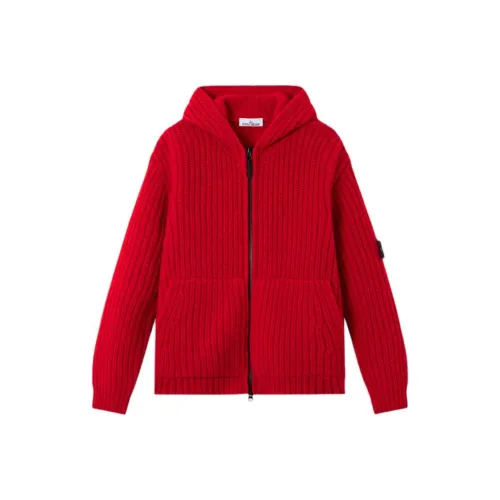 STONE ISLAND Алый Мужской Трикотаж