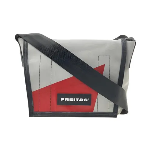 FREITAG Полиэстер Курьерская сумка Сумка на плечо Unisex Light Серый и Красный
