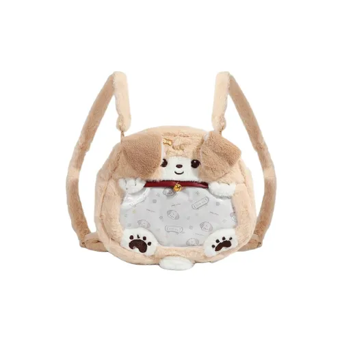 PINK·LAND Плюшевая сумка It-сумка Женская Хаки