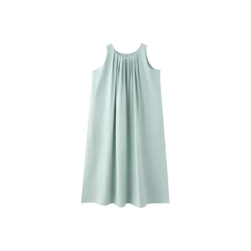 AFGGD Светло-зеленые женские платья без рукавов
