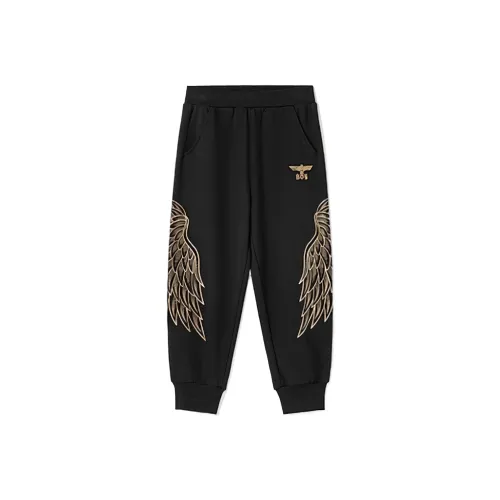 BOY JUNIOR Черные Kids Тренировочные Брюки