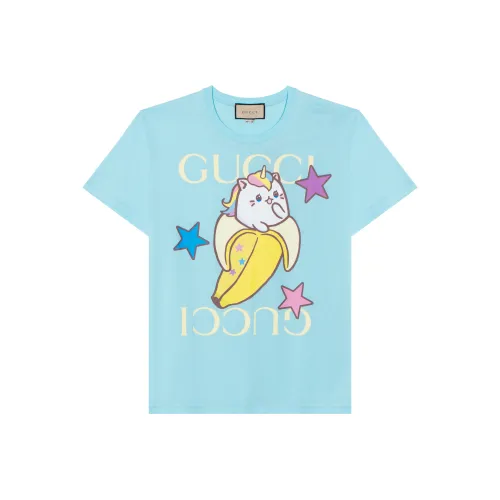 GUCCI FW22 T Рубашка Женская Светло-Синяя