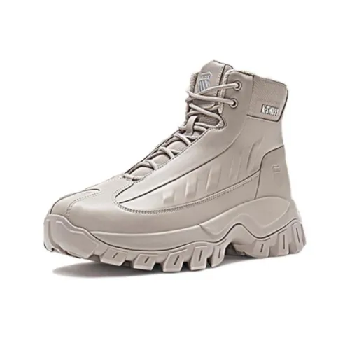 KSWISS Амортизация Износостойкий Высокий Топ Casual Мужской Бежевый