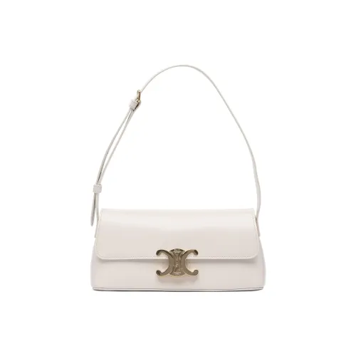 CELINE Кожа Сумка через плечо Сумка на плечо Женская Белая