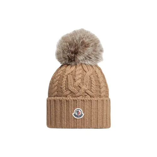 Moncler Новая шерсть Шапки-бини Женские Хаки