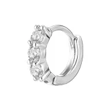Серьги-кольца Белый Циркон Один EH-4021.ebG