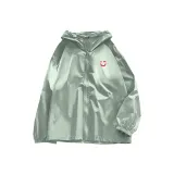 [Гигроскопичность Anti-Sweat] Горох Зеленый (M22 Счастливый Улыбающееся Лицо Логотип на Груди)