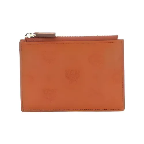 MCM Кожа Держатель для карт Мужской Оранжевый
