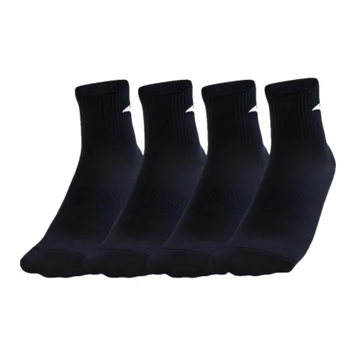 ANTA 1 упаковка Основной черный + Основной черный + Основной черный + Основной черный Унисекс Беговые носки