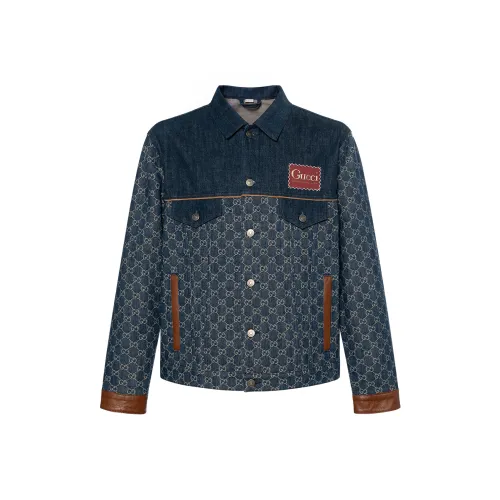 GUCCI Denim Jacket Men's Dark Blue