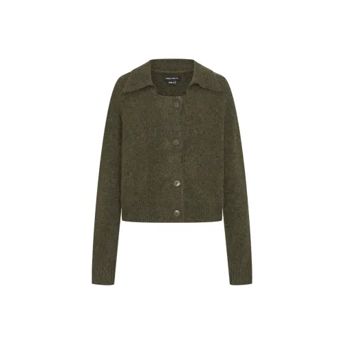 URBAN REVIVO Оливково-зеленый Женский Трикотаж