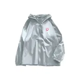 [Гигроскопичность Anti-Sweat] Светло-серый (M22 Счастливый Улыбка Логотип на груди)