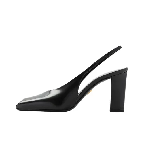 PRADA Туфли с грубым каблуком и высоким каблуком Женские Черные
