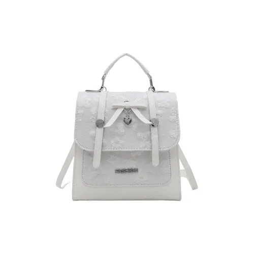 Miss Angel ПУ (полиуретан) Рюкзак Стандартный Women's White Black