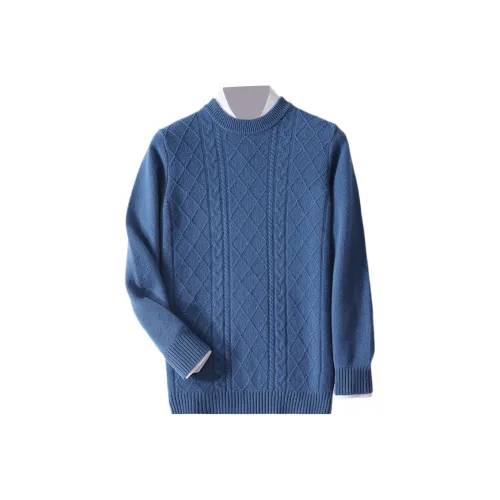 DKRVT Haze Синий [Упаковка] Мужские кашемировые свитеры