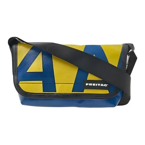 FREITAG PVC Курьерская сумка Сумка на плечо Мужская Синяя и Желтая