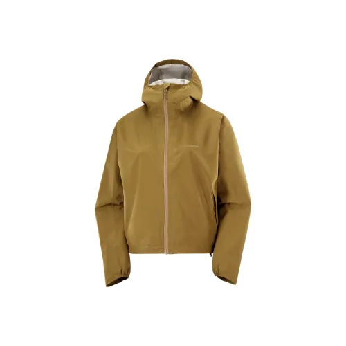 Сотрудничество Salomon Светло-зеленые Женские Куртки