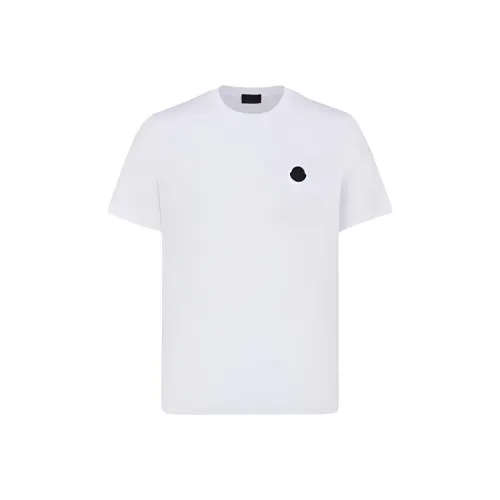 MONCLER SS24 Белый Мужской T-Рубашки