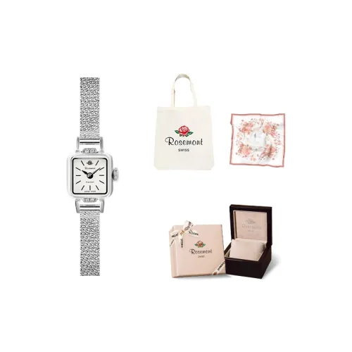Rosemont Кварцевый механизм Женские часы Швейцарские Наручные часы Белый циферблат