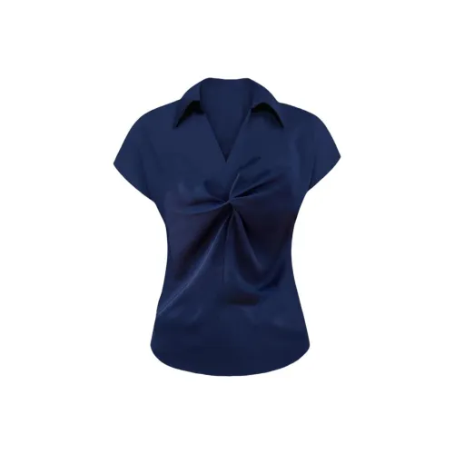 Cotton Gene Синий Женская Рубашка