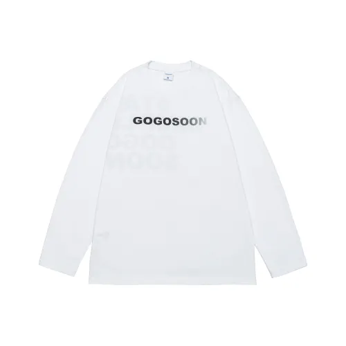 GOGOSOON Длинный рукав Т-рубашка Пара Топ Унисекс