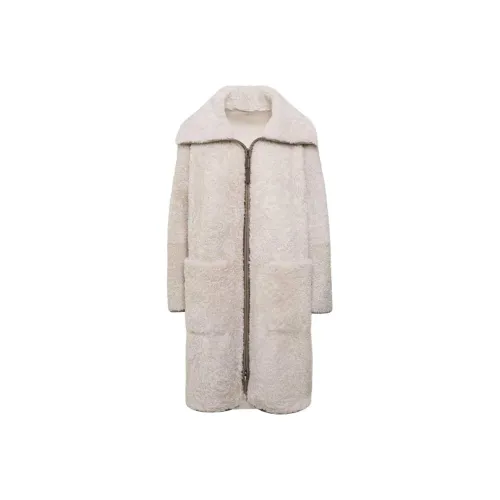 BRUNELLO CUCINELLI Бежевый Женский Пальто