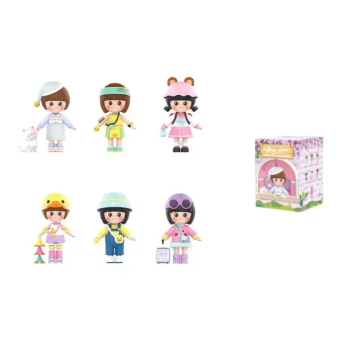 POP MART Сестра Голова Универсальный Closet Коллекция Слепые коробки Один Mystery Коробка Целая коробка 6 шт