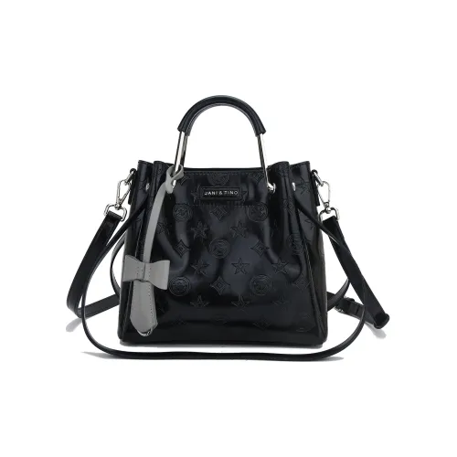 JANITINO Полиуретан ПУ (полиуретан) Синтетическая кожа Сумка через плечо Сумка Женская Черная