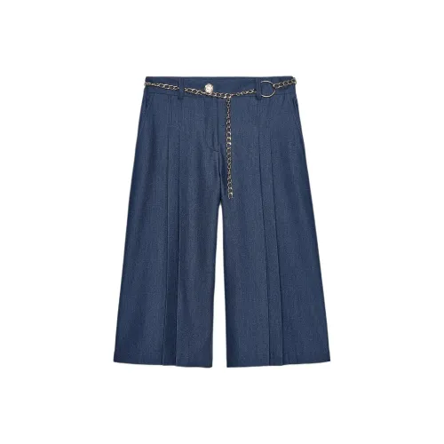 ZARA Blue Indigo Women's Casual Shorts ZARA Синие Индиго Женские Повседневные Шорты