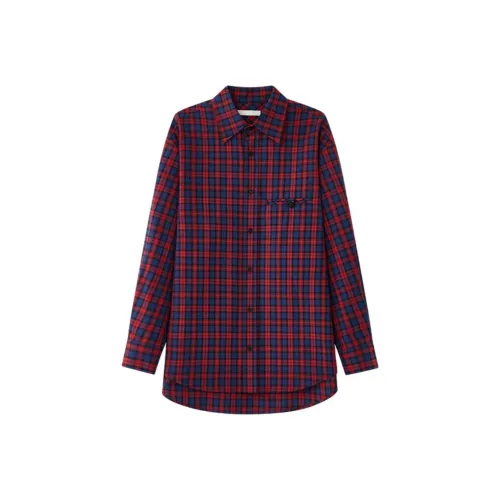 OPICLOTH Красный Унисекс Рубашки