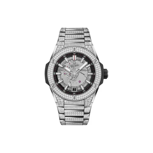 HUBLOT Big Bang Автоматический Механический Часы Мужские 40 мм Черепный Циферблат Титановые Оправа Часов Титановый Ремешок