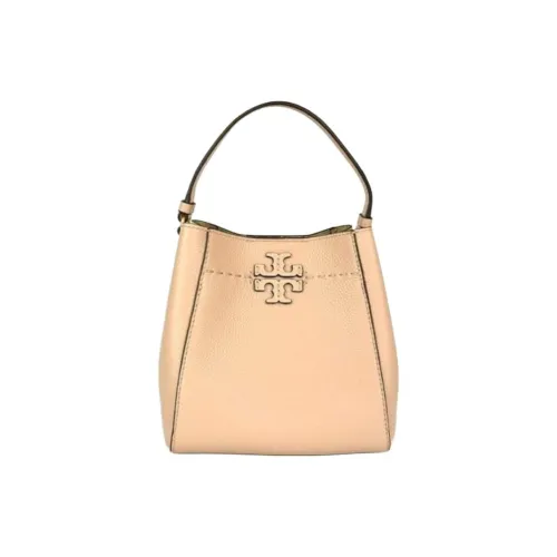 TORY BURCH Сумка из зернистой кожи личи кожа ведрообразная сумка портативная сумка через плечо маленькая женская сумка Goan Sands