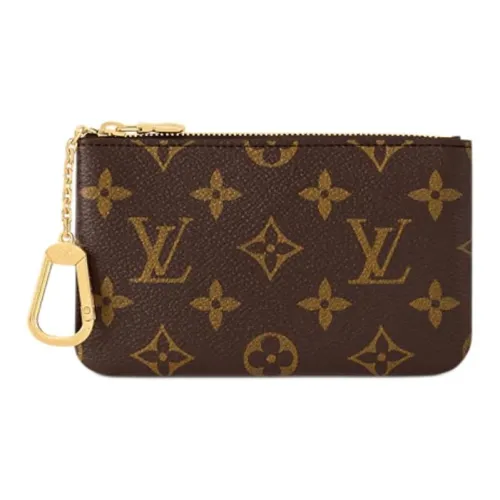 LOUIS VUITTON Покрытый холст Кошелек Маленький Женский Коричневый