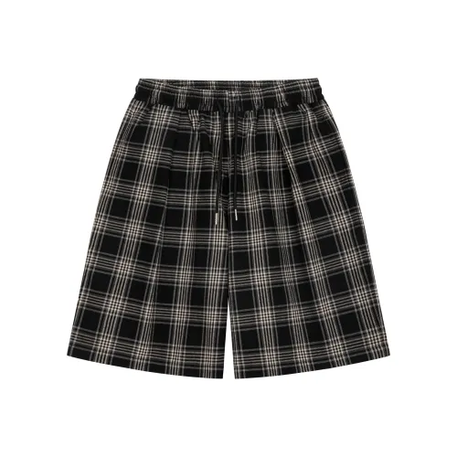 PFR AND Черные клетчатые унисекс повседневные шорты