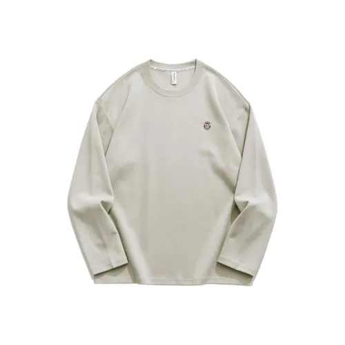 WOOD SOON Юность Повседневный Японский стиль Модный бренд Длинный рукав Т-рубашка Унисекс