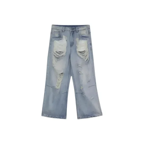 XIAOLIZI Светло-синие женские джинсы