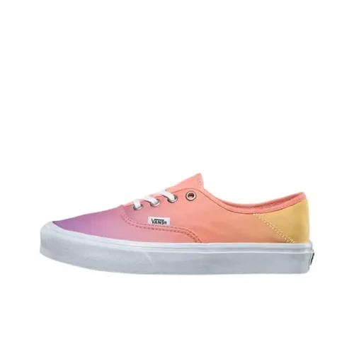 Vans Authentic Скейтборд Кроссовки Мужские Оранжевый Фиолетовый