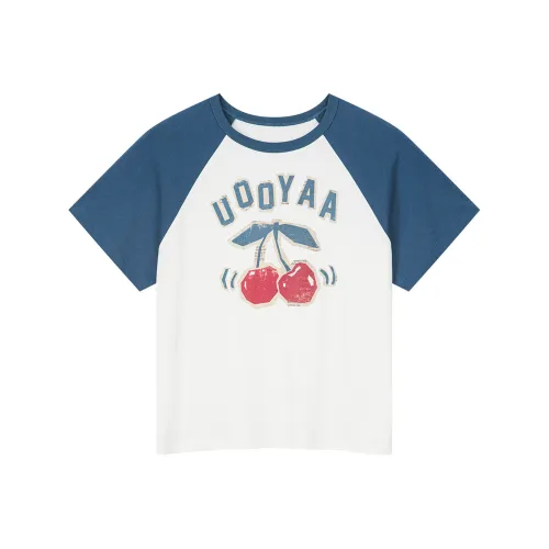 UOOYAA Белый Женские T-рубашки